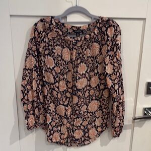 Lucky Brand Floral Blouse - Blue and  Pink